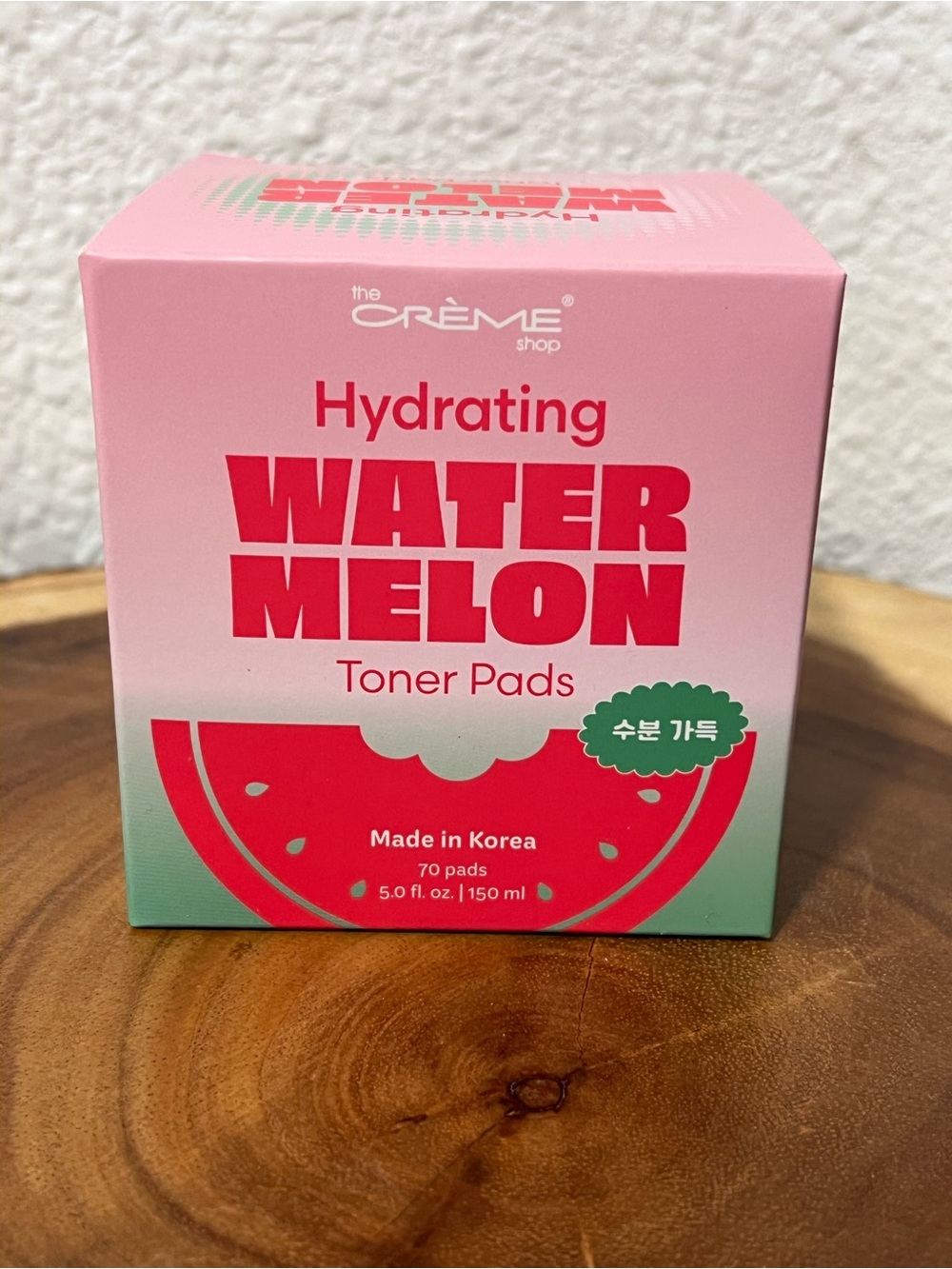 the CRÈME shop Hydrating Watermelon Toner Pads — Pink - Picture 1 of 7